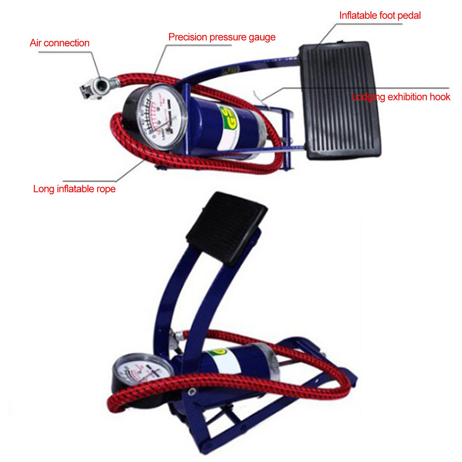 Gravel Bike Tires - Mini draagbare fietsluchtpomp met manometer Ultralichte
