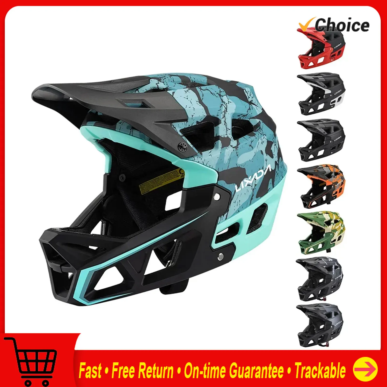 Cycling Gear Ladies - Mountainbike veiligheidsfietsuitrusting MTB-helm met volledig gezicht