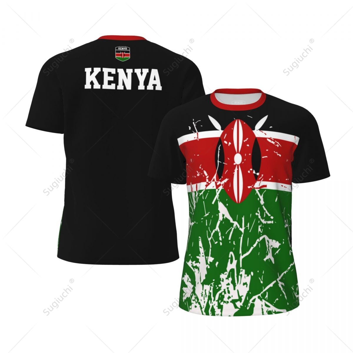 Cycling Gear Kenya - Exclusief ontwerp Keniaanse vlag Graan 3D-geprint