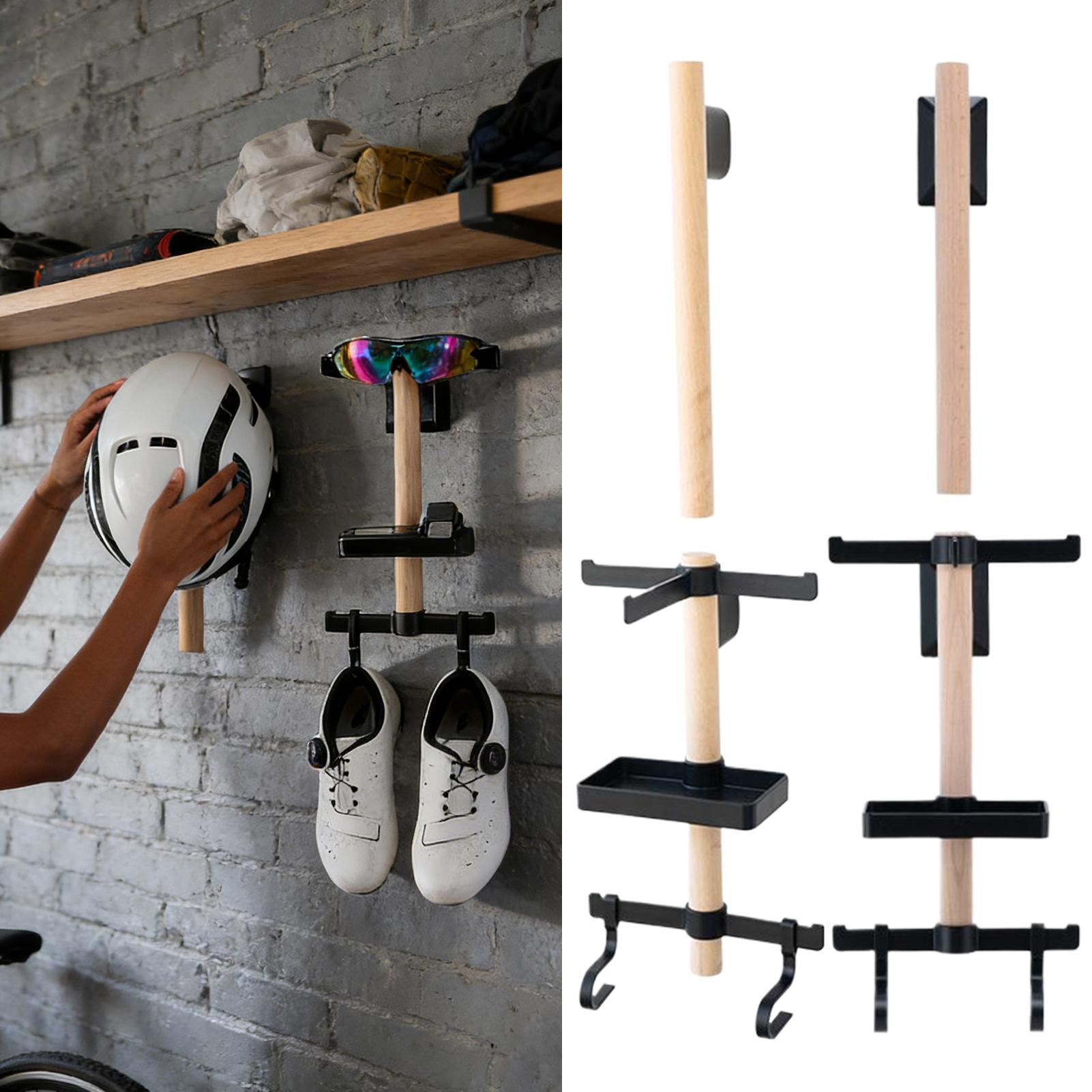 Cycling Gear Wall Storage - Wandmontage houder voor fietsuitrusting, helm/bril/schoen display