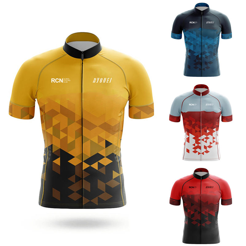 Ykyw Cycling Gear - Nieuw Rvouei Team wielertrui voor heren,