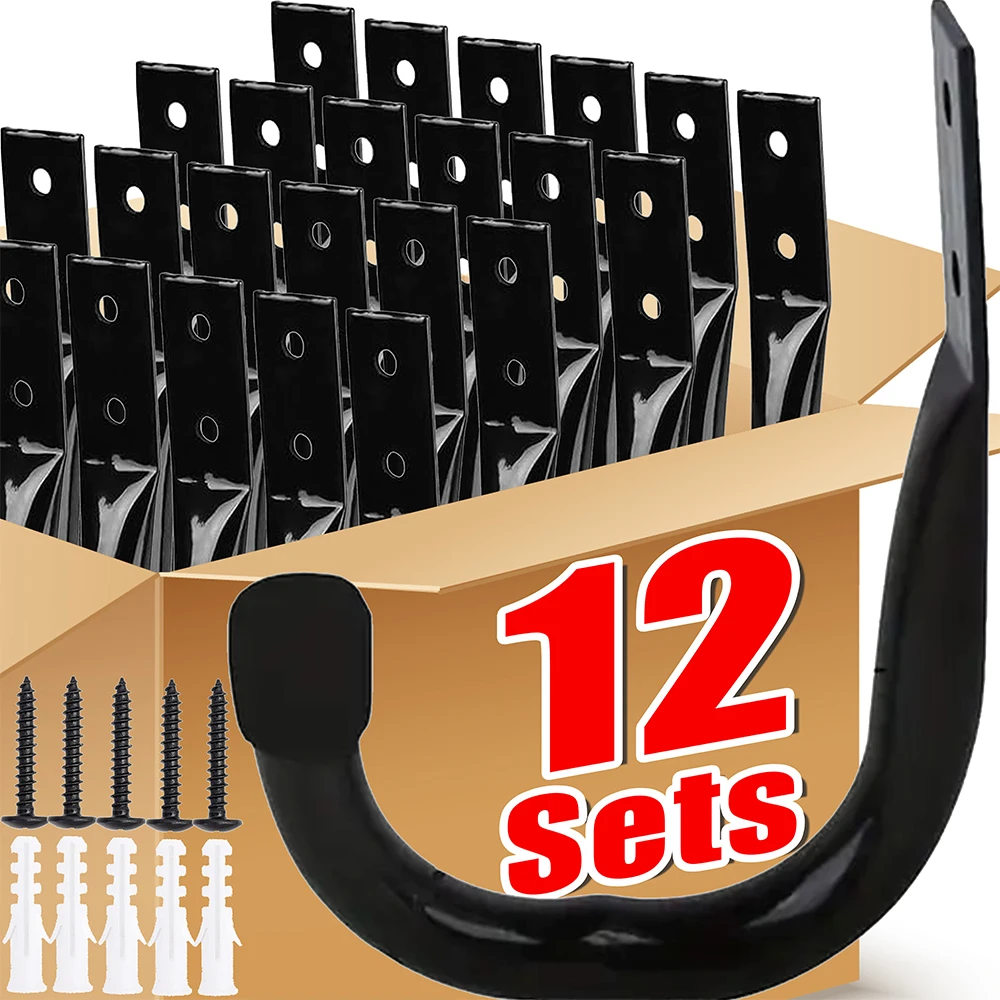 Cycling Gear Wall Storage - Fietswandbevestiging J-haak Huishoudelijke garage Zware uitvoering