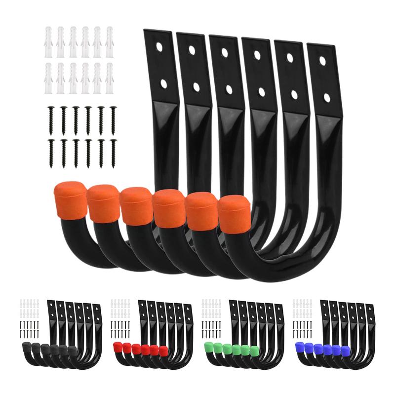 Cycling Gear Wall Storage - 6 stks/set Fiets Muurbevestiging Haken Fiets