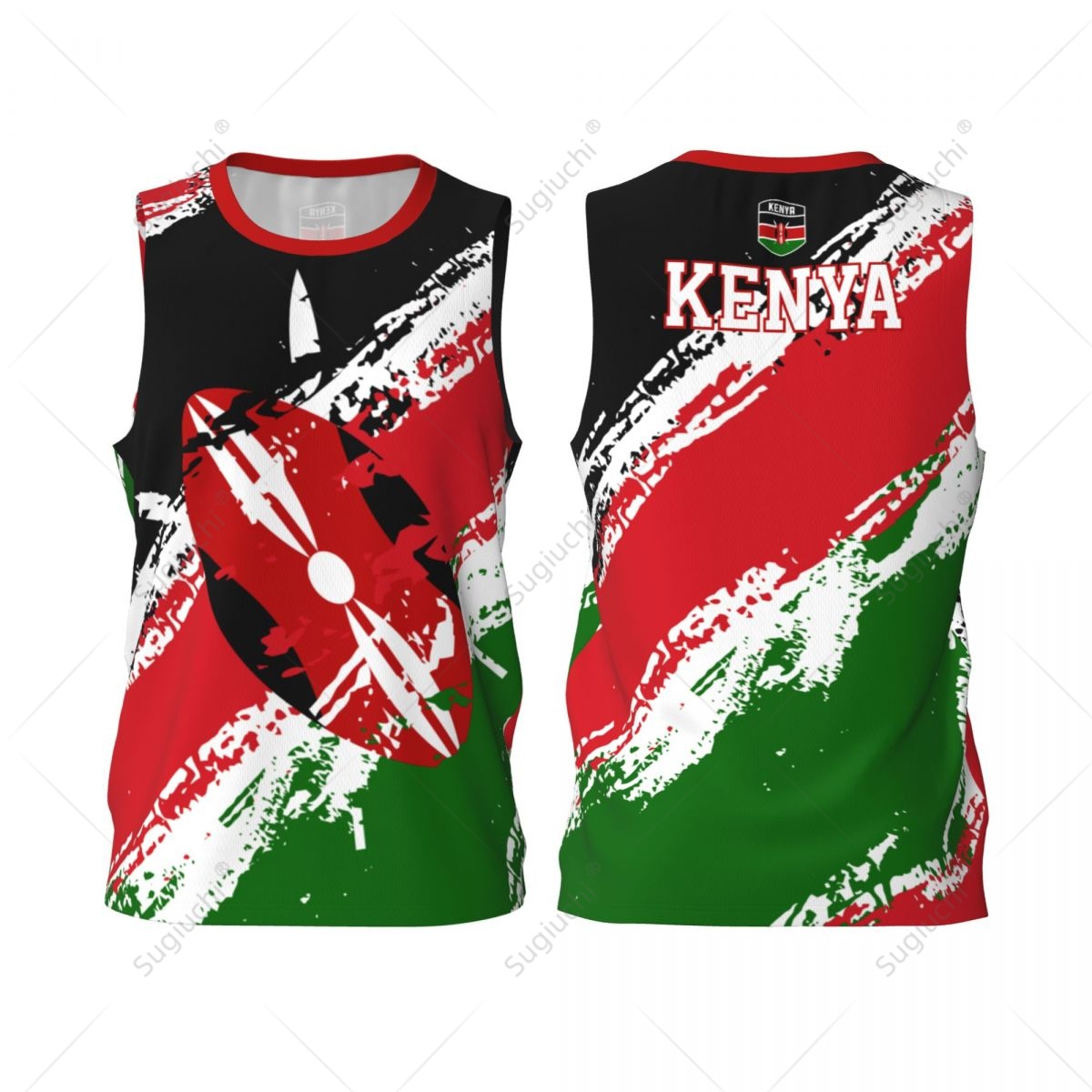 Cycling Gear Kenya - Mannen Basketbal Sport Kenya Vlag Hardlopen