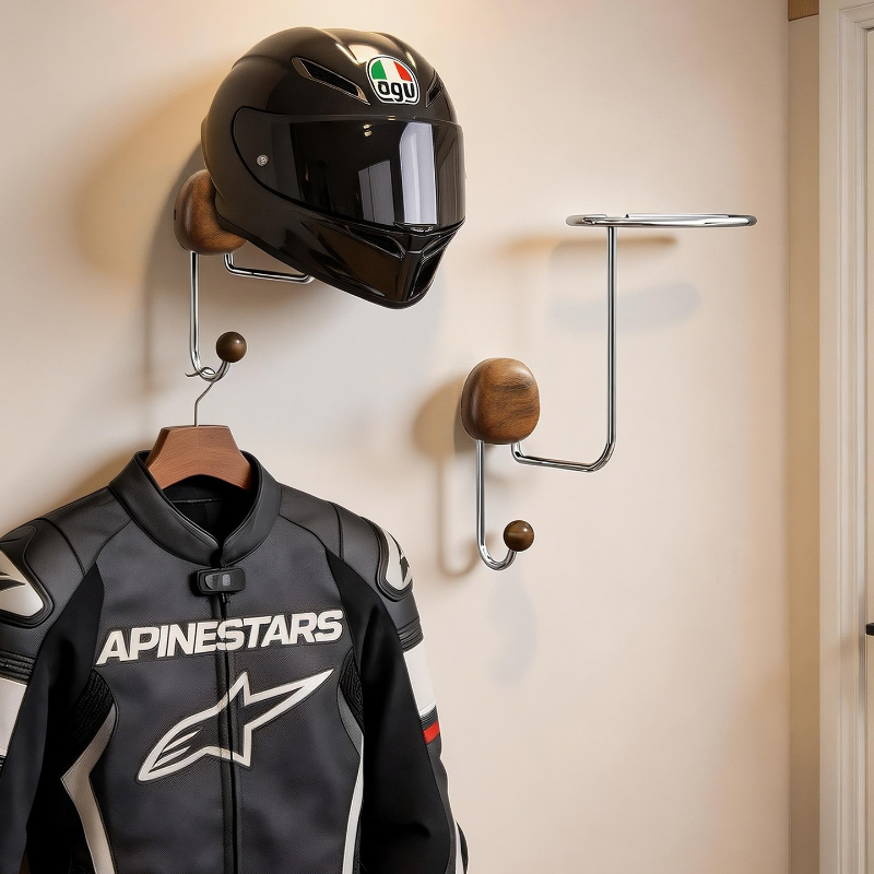 Cycling Gear Wall Storage - Wandmontage Helmopbergrek Zonder Boren Zwaarbelastbaar Helmhouder