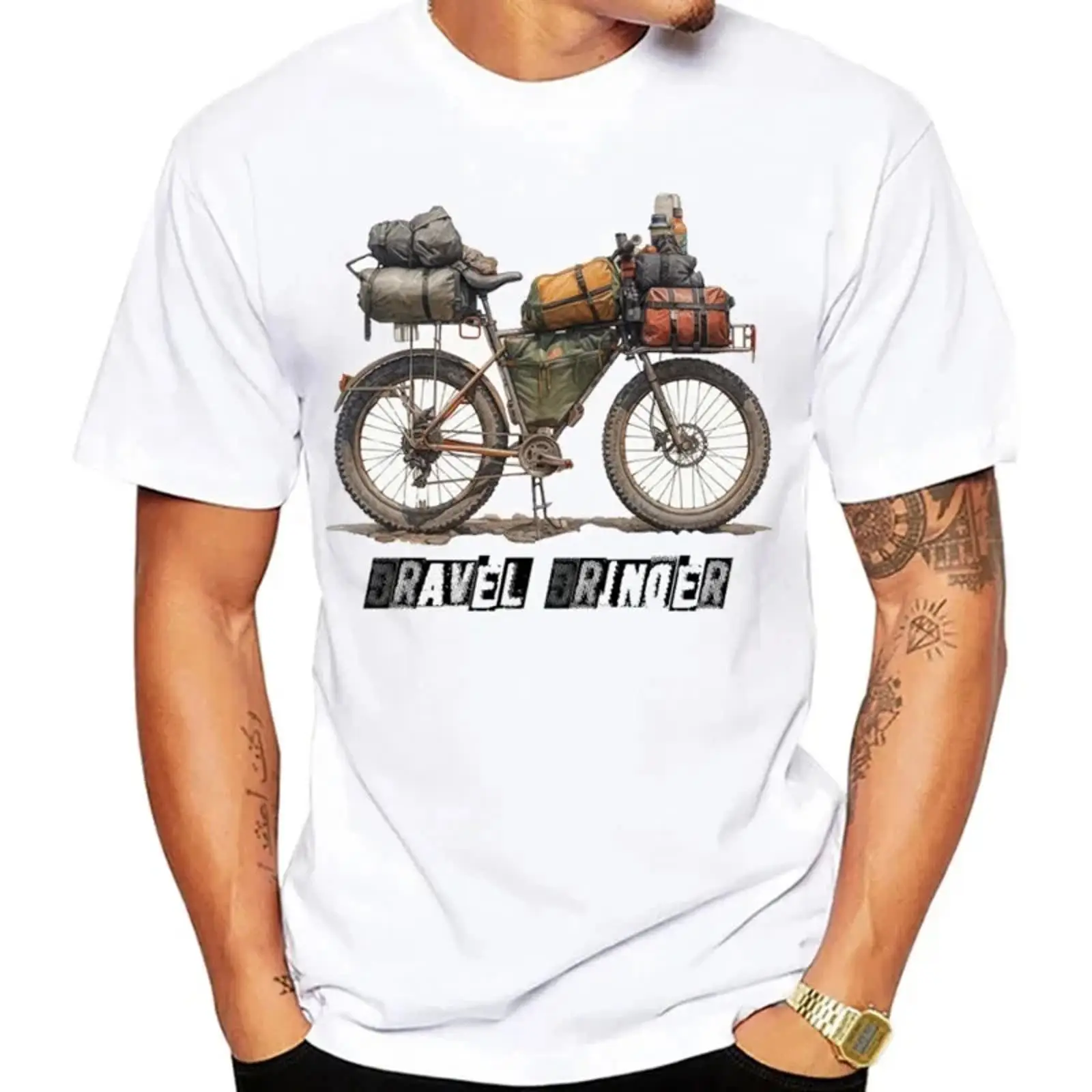 Cycling Gear Design - Gravel Bikepacking Fiets T-Shirt Zomer Heren