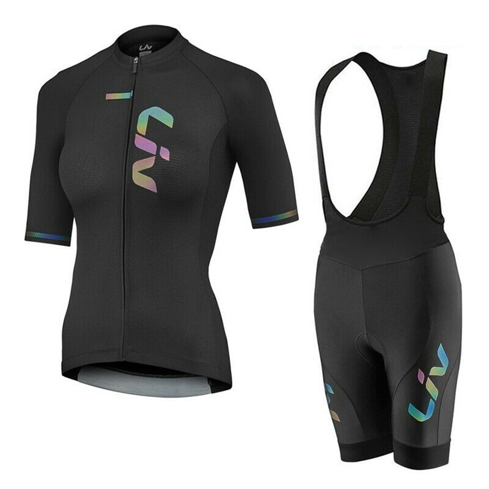 Cycling Gear Ladies - Liv Zomer Fietsshirt Bib Shorts Set