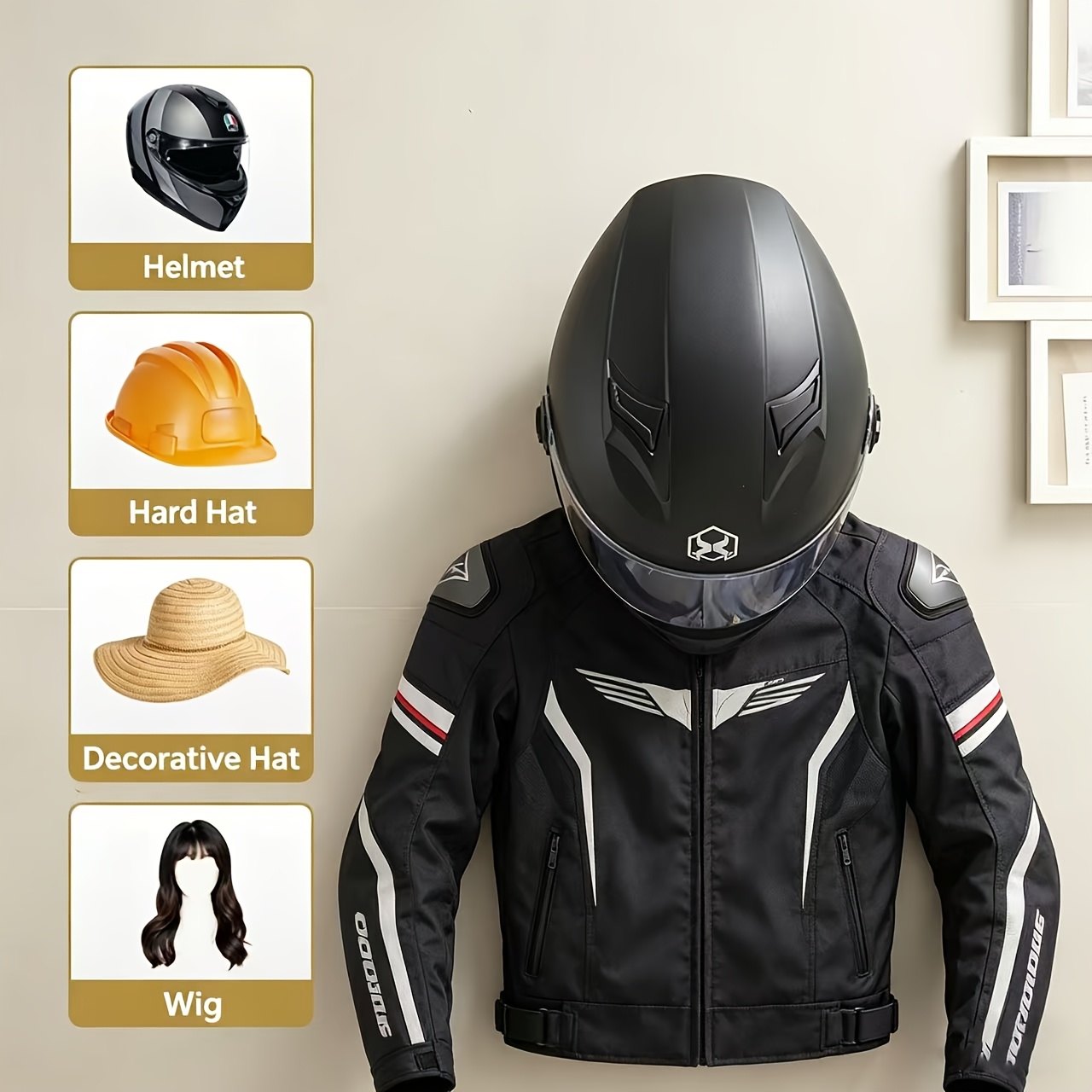 Motorhelmhouder Massief hout S - Cycling Gear Wall Storage recensie en prijs