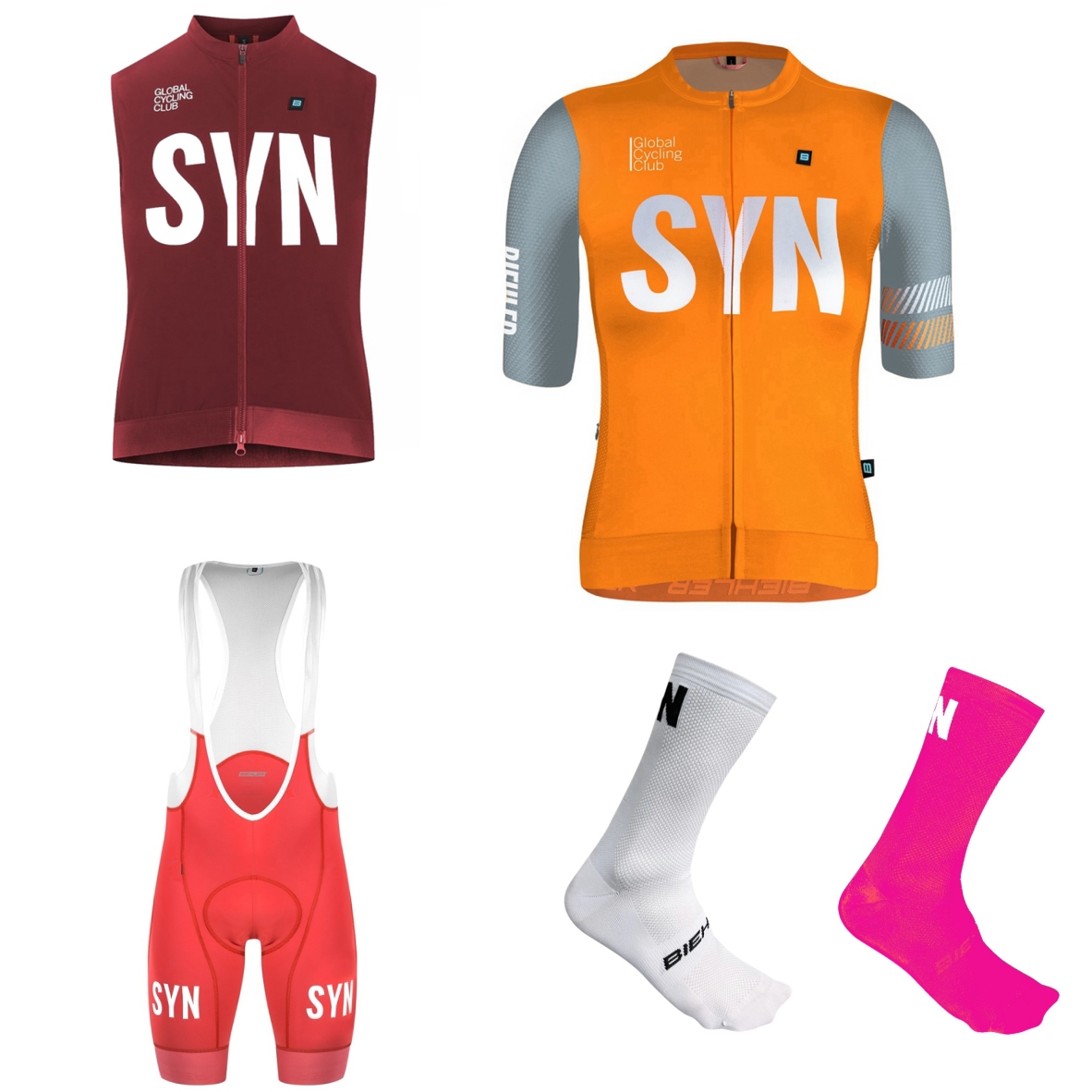 SYN Witte wielertrui met korte - Cycling Gear Ladies recensie en prijs