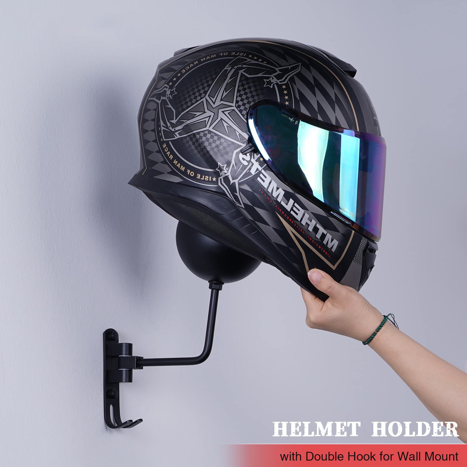 Motorhelm wandhouder - 180 gra - Cycling Gear Wall Storage recensie en prijs