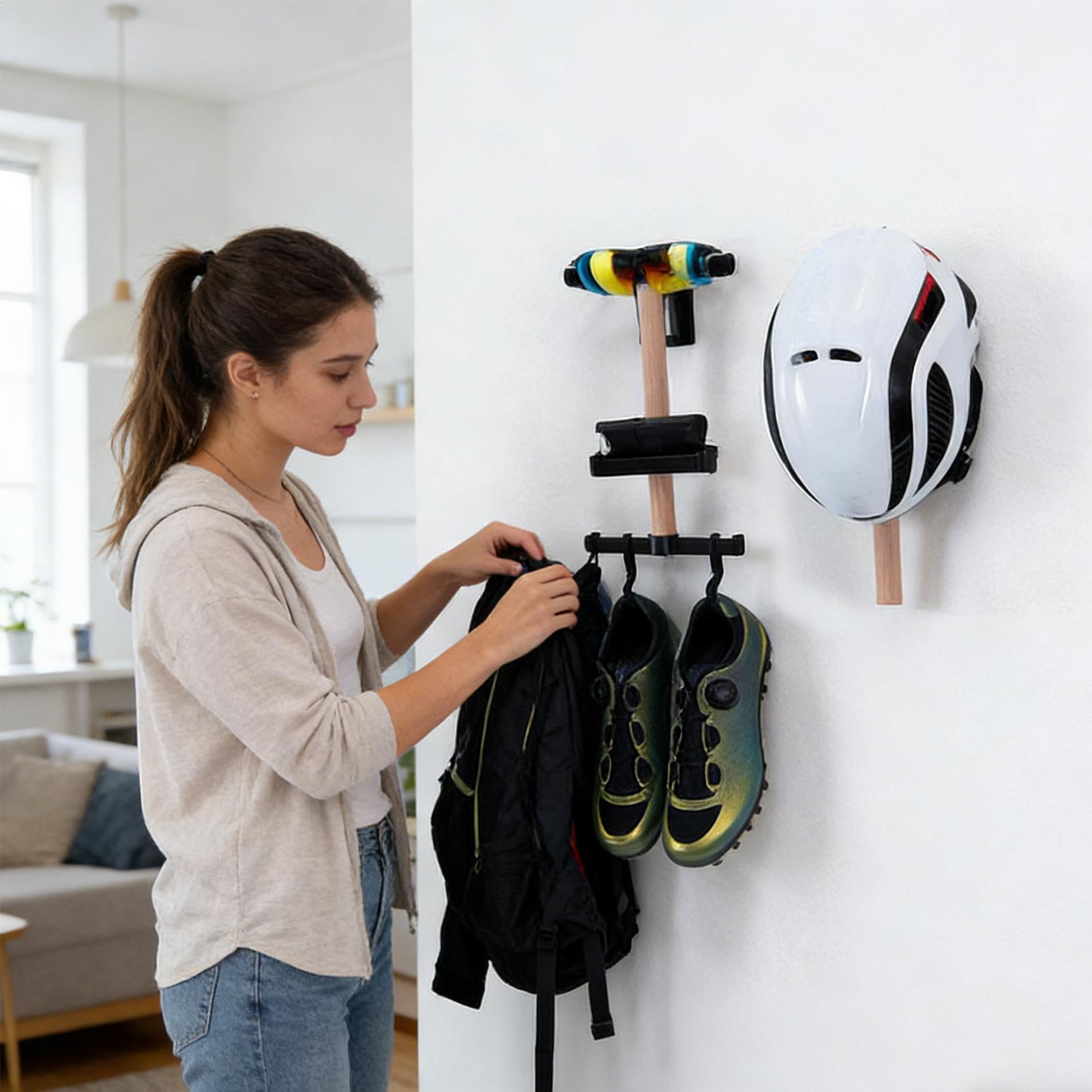 Fietswandopbergrek 1 set beuke - Cycling Gear Organizer Wall recensie en prijs